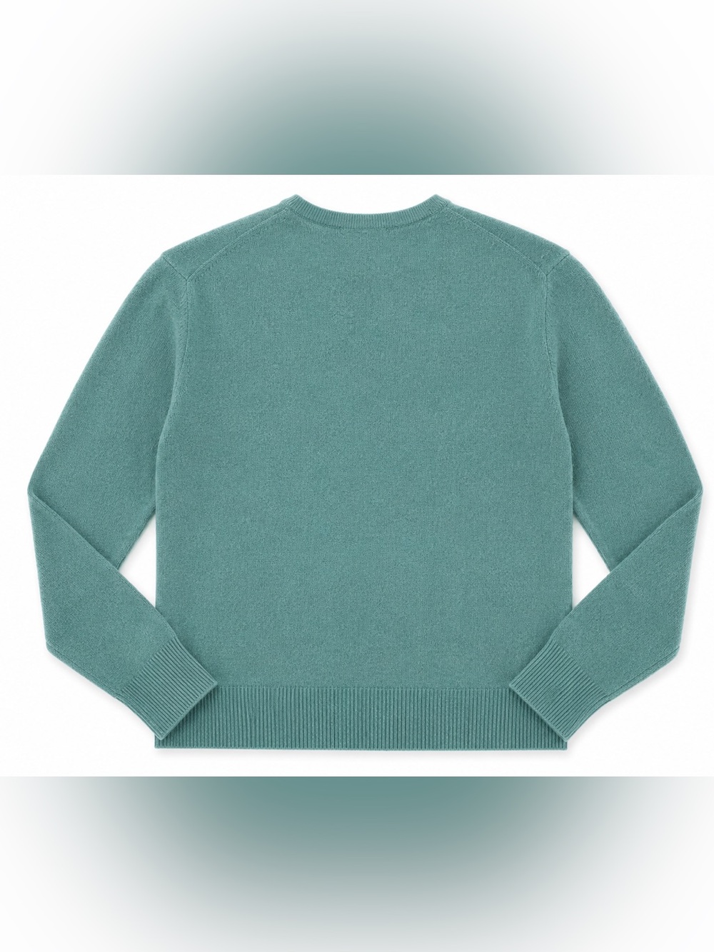 Charter Club Cashmere Sweater aqua crew neck size M - Picture 6 of 6